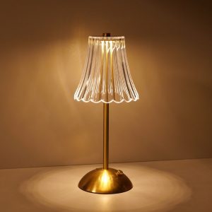 Golden Crystal Table Lamp