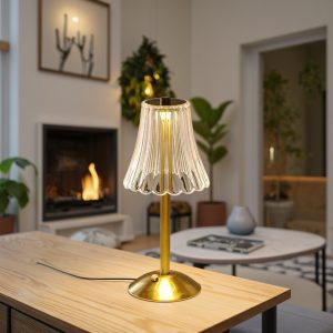 Golden Crystal Table Lamp - Image 3